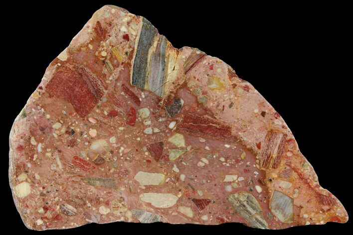 Polished Brecciated Chert Slab - Australia #95440